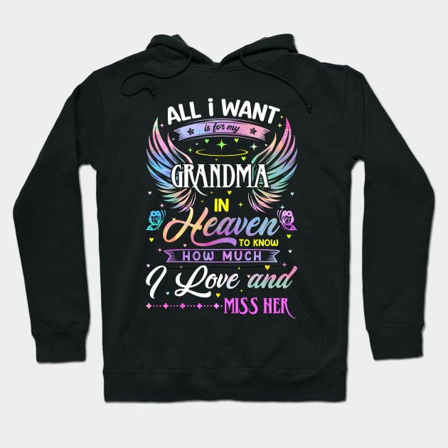 I Love and Miss Her Memorial Grandma Hoodie by Zaaa Amut Amut Indonesia Zaaaa